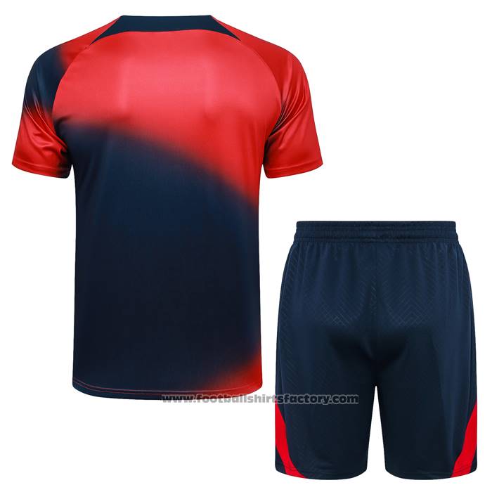 Tracksuit Paris Saint-Germain Short Sleeve 2023-2024 Red and Blue - Shorts